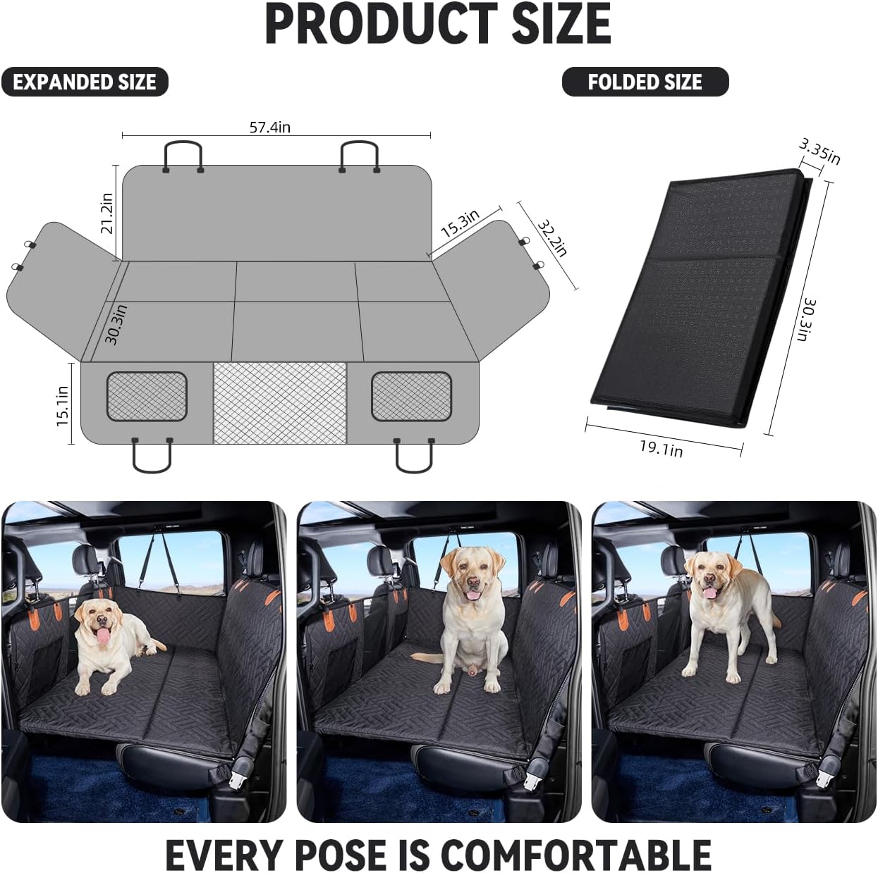 TappyTail 2.0 - Hard Bottom Dog Car Seat Protector